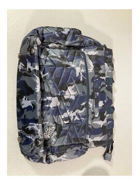 Lug Soprano Camo Navy RFID Large Tote - Unisex Floral Zippered Handbag